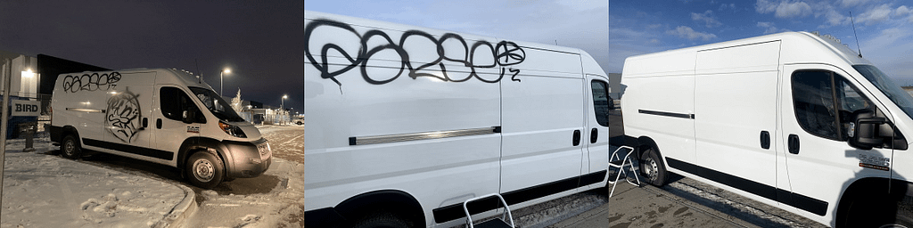 Van Graffiti Removal